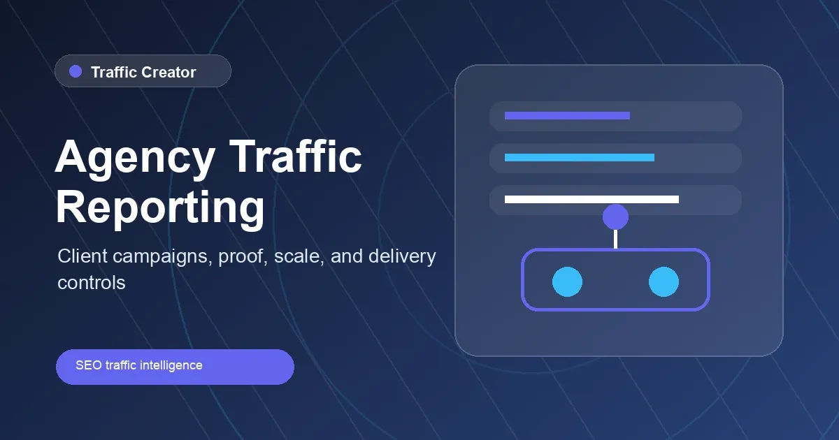Website Traffic Tool for SEO Agencies: Scale Client GA4 Reporting visual overview
