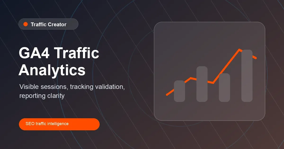 Buy Website Visitors (2026): What "Visitors" Actually Means in GA4 visual overview