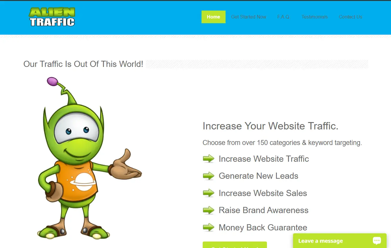 Fiverr result page with traffic bots screenshot.
