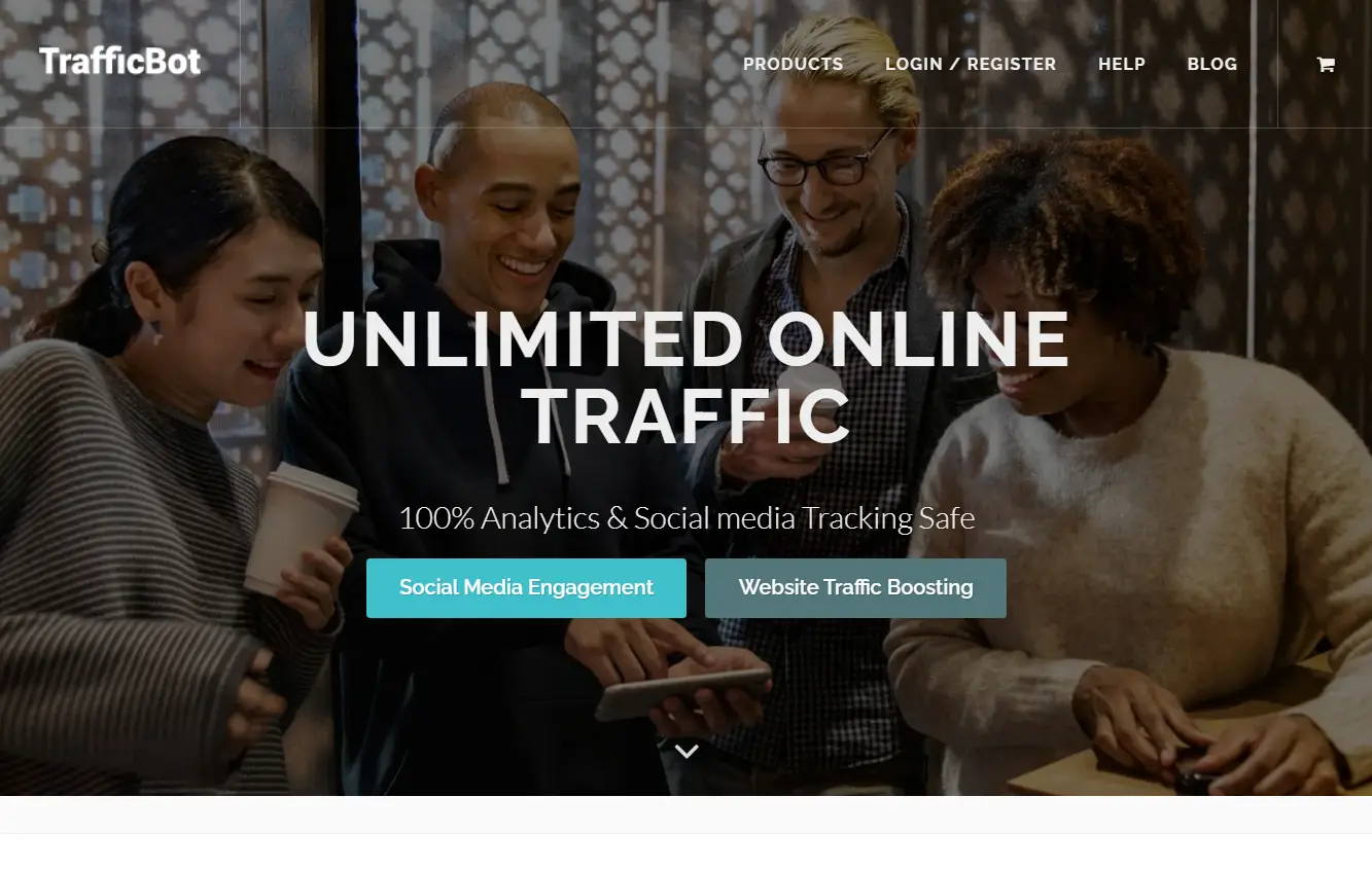 Somiibo landing page screenshot.
