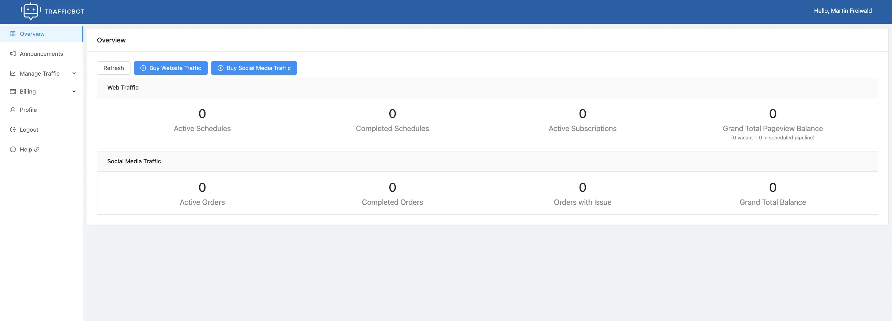 Somiibo dashboard screenshot.
