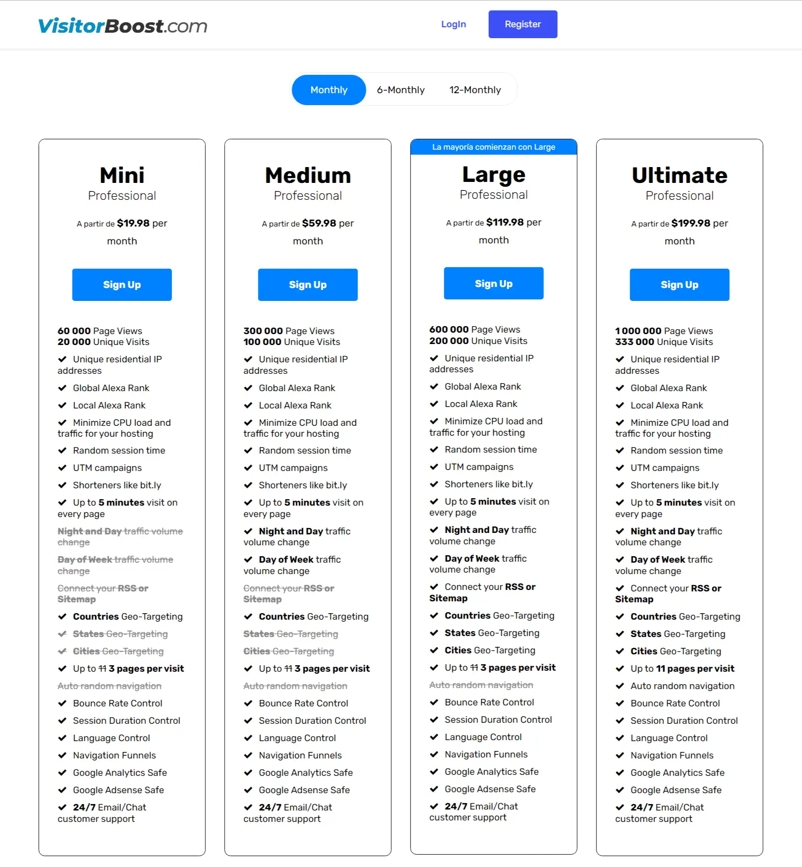 SearchSEO standard pricing