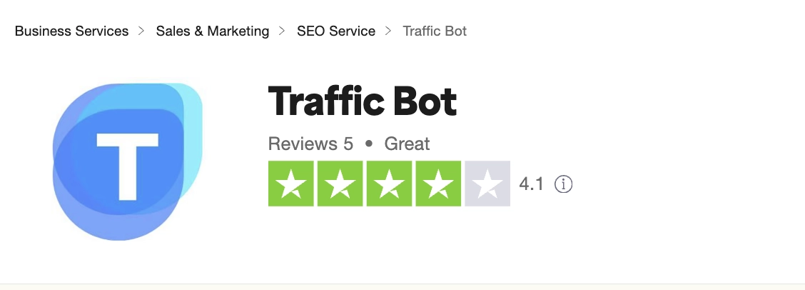 Traffic Bbot Trustpilot rating